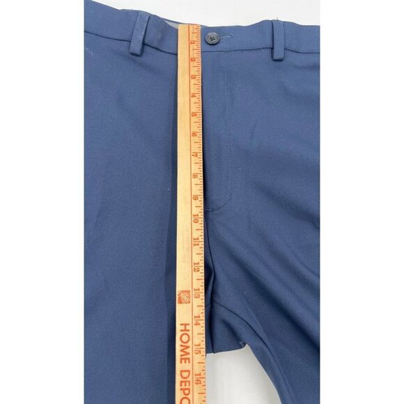 Haggar Cool 18 Pro Navy Gabardine Pants 44W x 26L Classic Fit - Picture 10 of 11